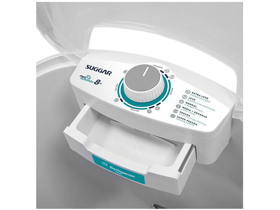 Tanquinho de Lavar Roupas Suggar 8Kg Neo LE8001BR - 6