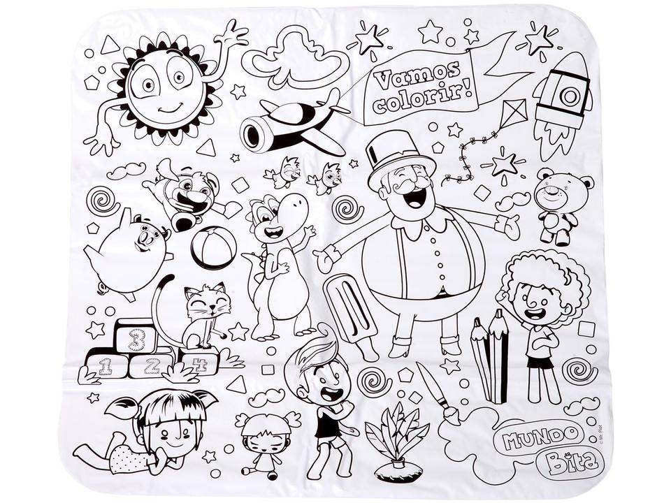 Tapete de Colorir Fun Mundo Bita 68x65cm - 1