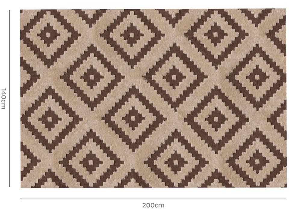 Tapete Geométrico Retangular Elegance Quadros - 4