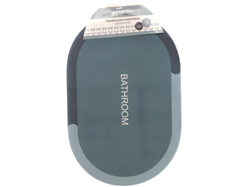 Tapete para Banheiro Oval Antiderrapante 58x38cm Diatomito Western Home - 1