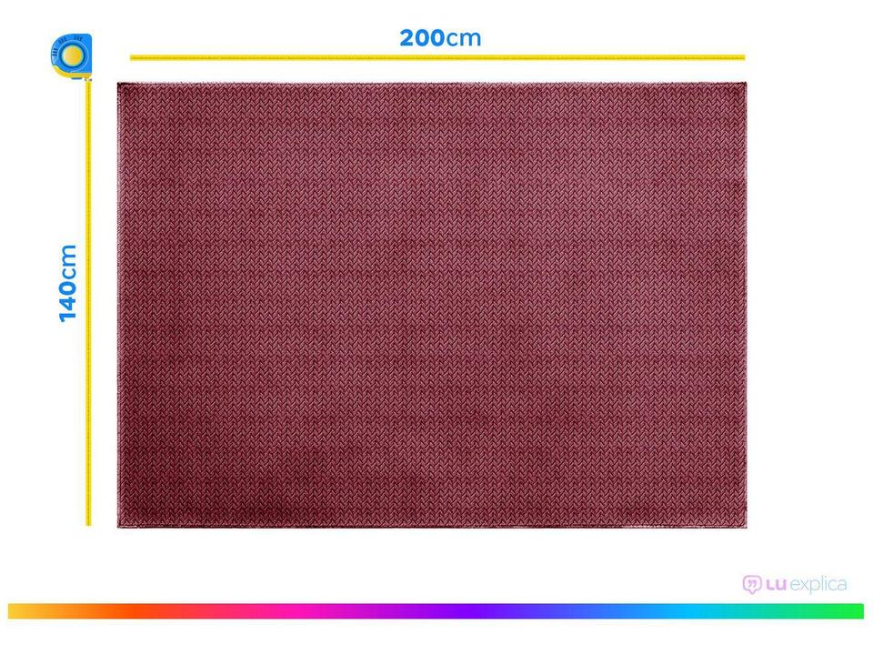 Tapete para Sala Retangular Antiderrapante 140x200cm Cristal Jolitex - 2