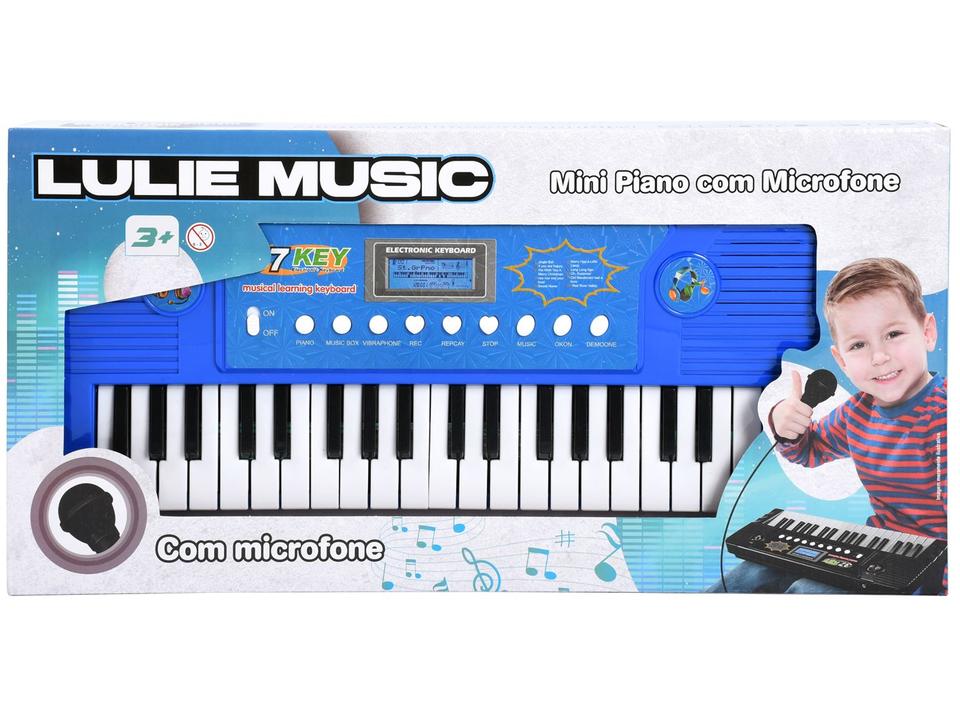 Teclado de Brinquedo Mini Piano com Microfone - 5