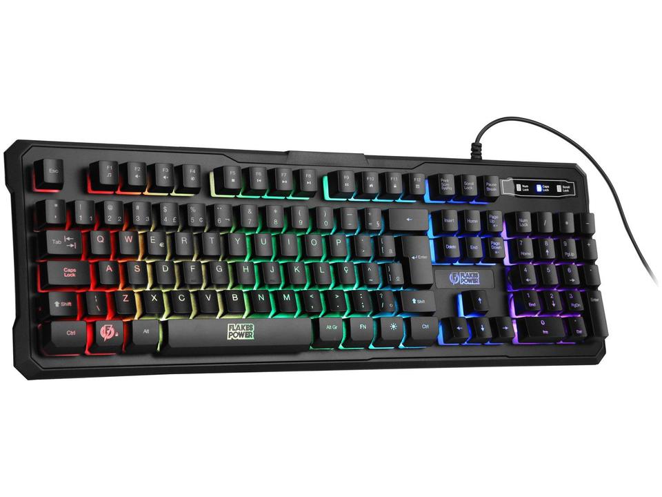 Teclado Gamer ELG Battle USB ABNT - Preto