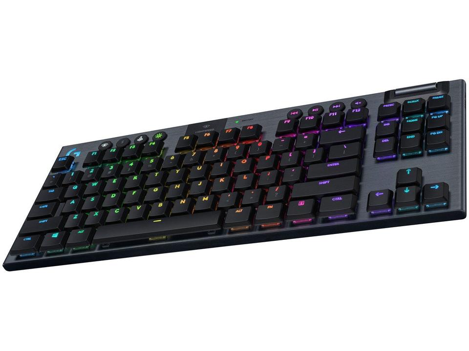 Teclado Mecânico Gamer sem Fio Logitech RGB Preto G915 TKL - 2