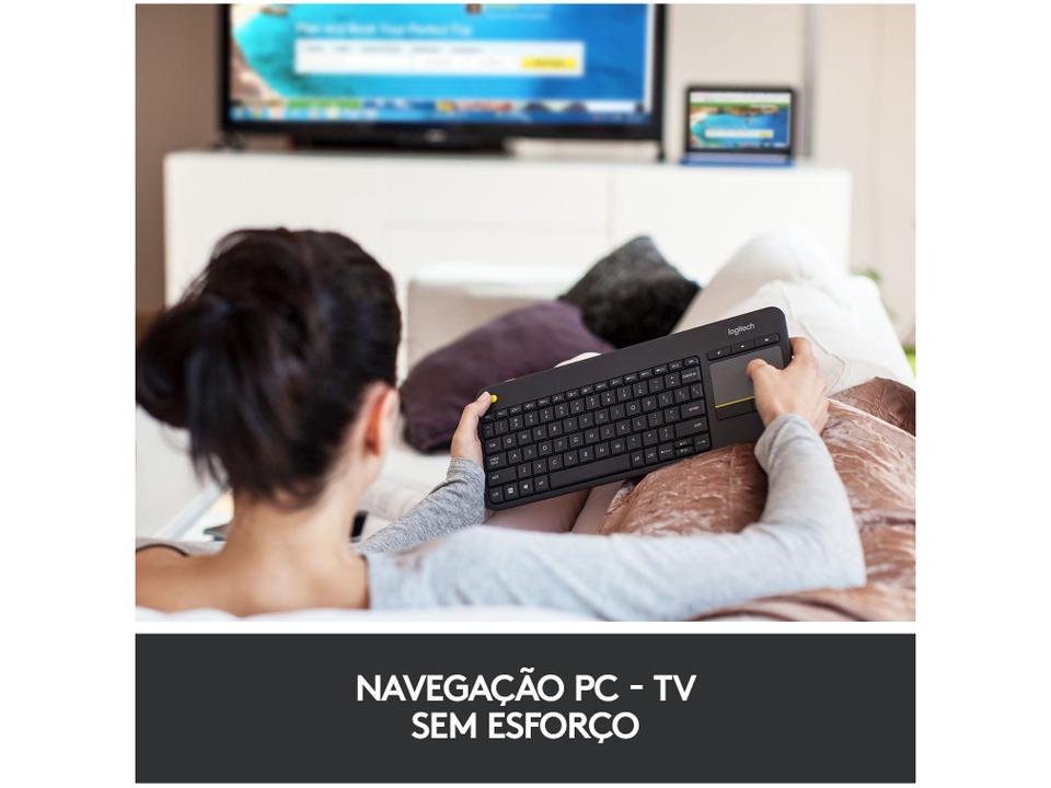 Teclado sem Fio com Touchpad Logitech ABNT2 - 5