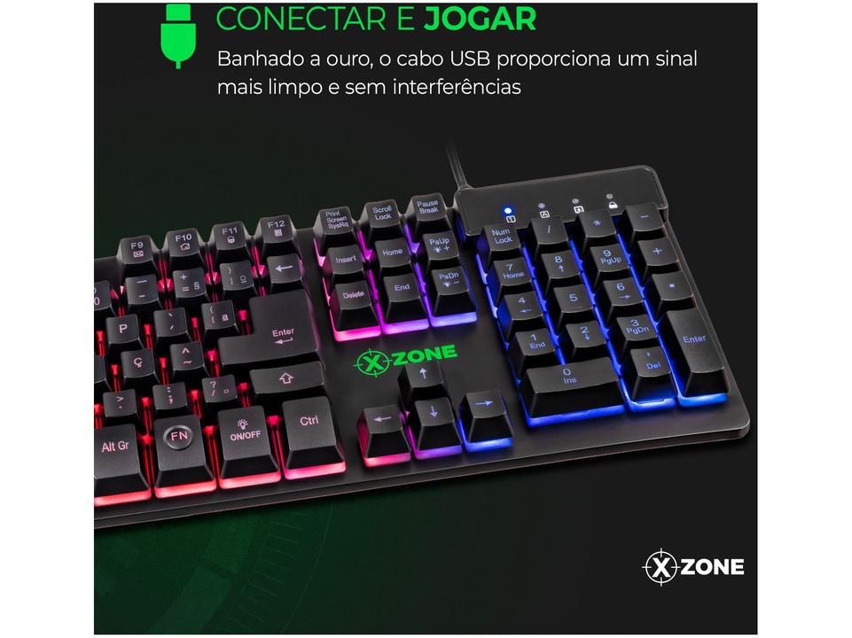 Teclado Semimecânico Gamer XZONE GTS-01 USB - 3