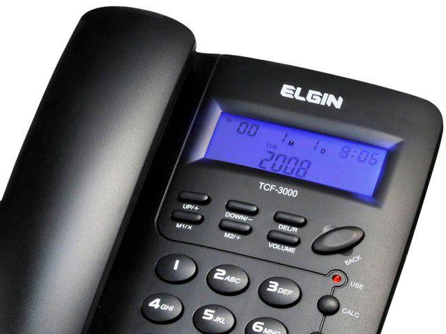Telefone com Fio Elgin 42TCF3000 - Identificador de Chamada Viva Voz Chave Bloq. - 6