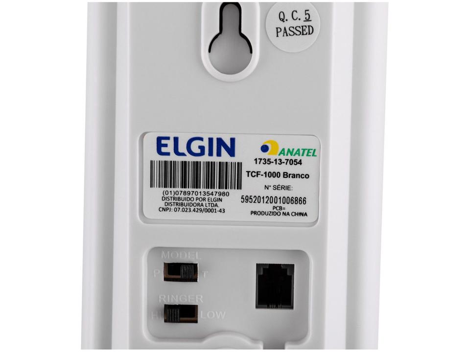 Telefone com Fio Elgin - TCF-1000 - 6