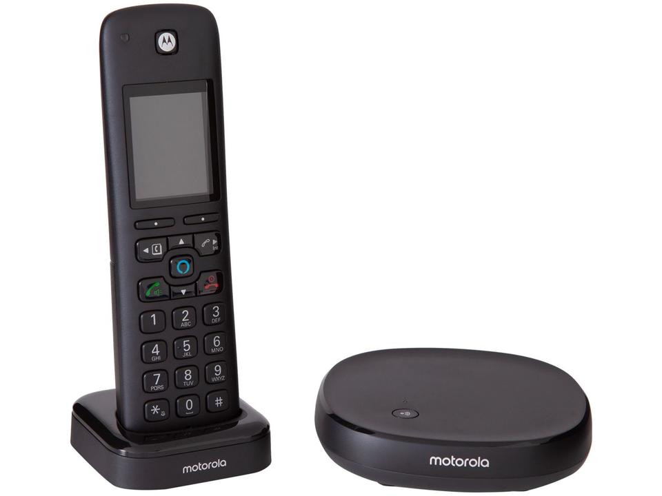Telefone sem Fio Motorola AXH01 Identificador de - Chamada Secretária Eletrônica Wi-Fi - 1