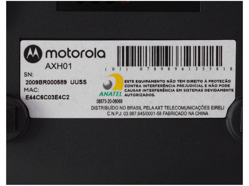 Telefone sem Fio Motorola AXH01 Identificador de - Chamada Secretária Eletrônica Wi-Fi - 16
