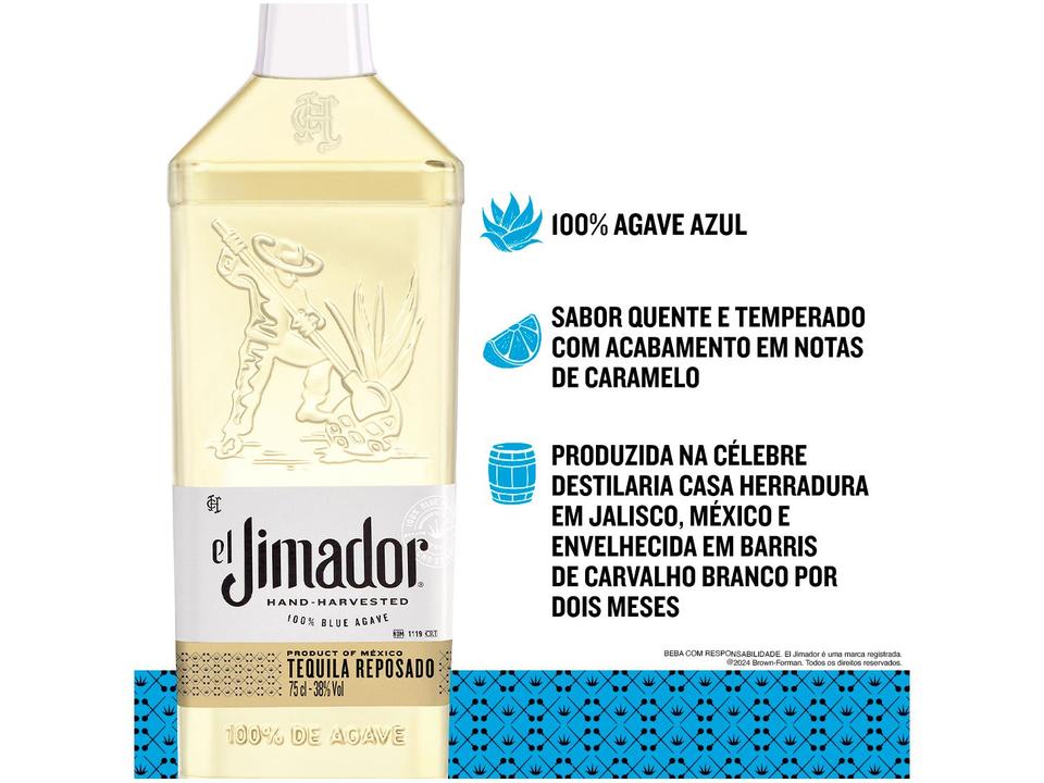 Tequila El Jimador Reposado 750ml - 2