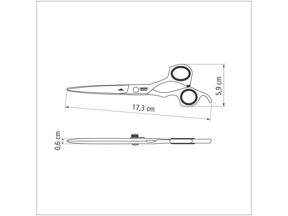 Tesoura de Cabelo Fio Laser Profissional 6" Tramontina Professional - 3