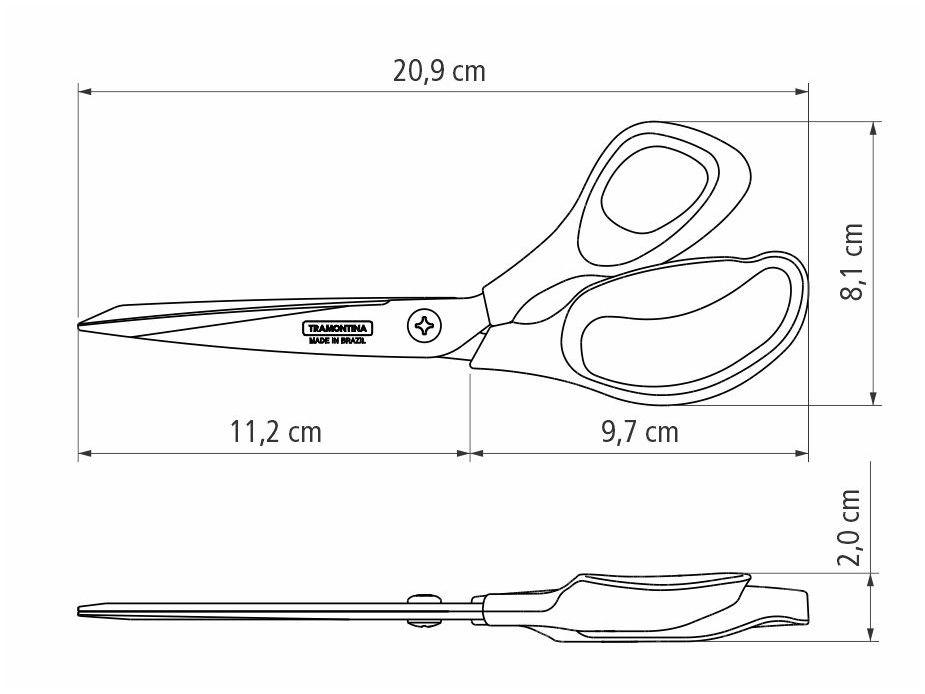 Tesoura de Costura Profissional Tramontina 7” - 2