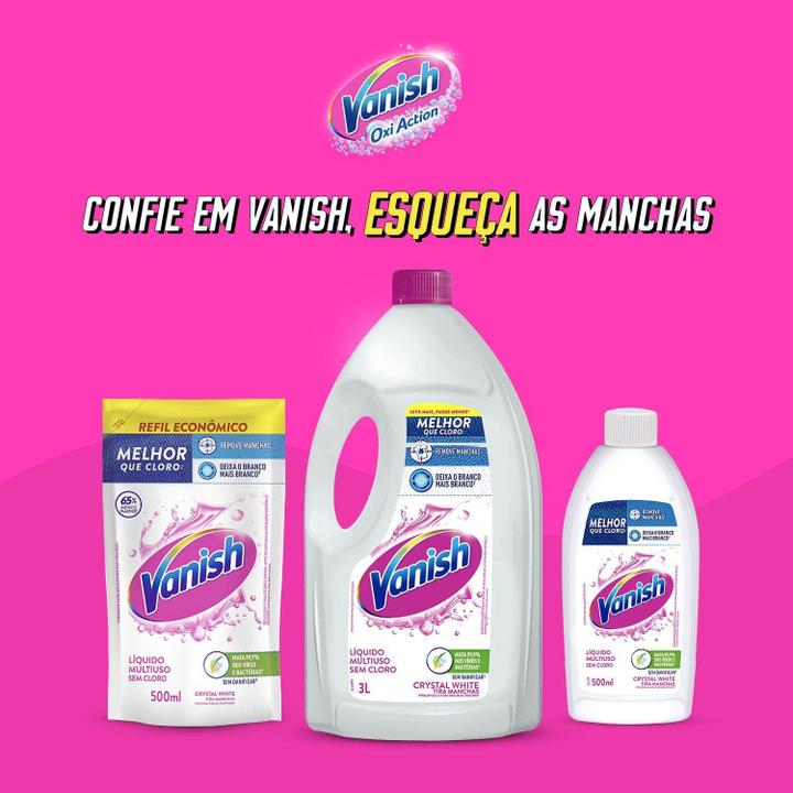 Tira Manchas Líquido Vanish Crystal White - 3