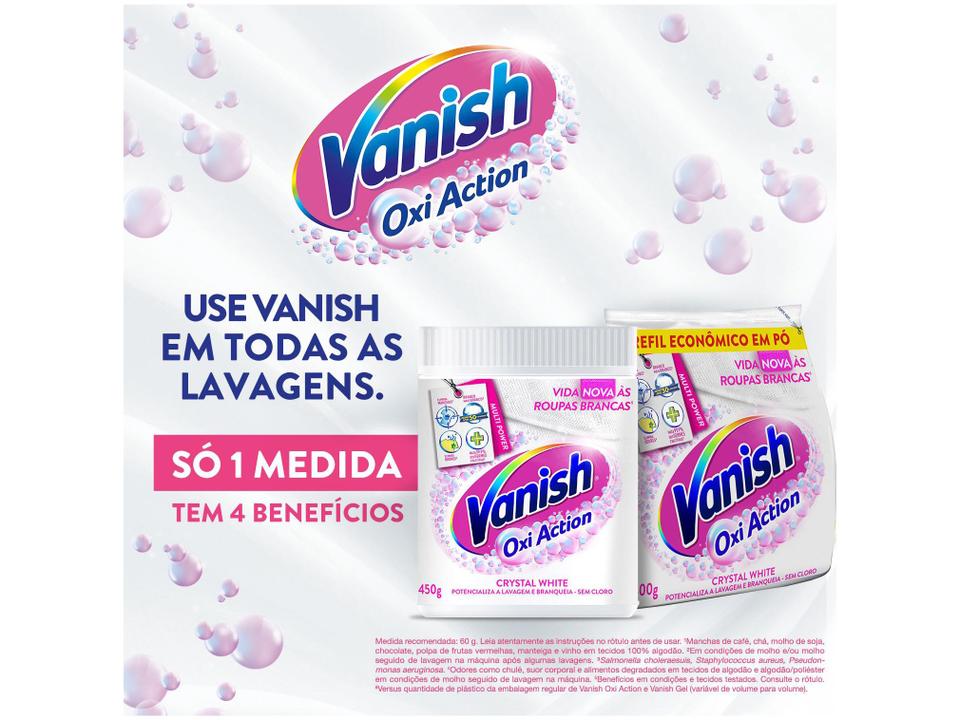 Tira Manchas Vanish Crystal White Oxi Action em Pó - 5