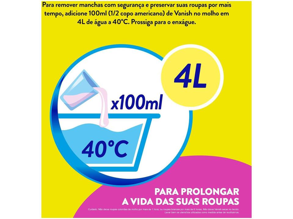 Tira Manchas Vanish Líquido Multiuso Para Roupas Coloridas Pro Line 5L - 3