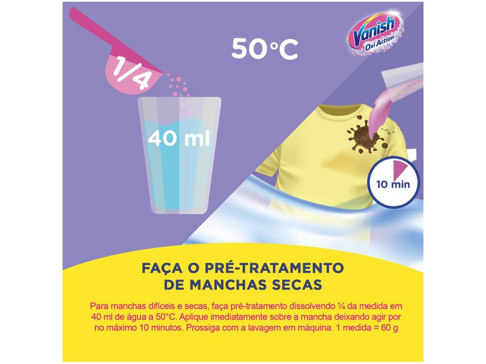 Tira Manchas Vanish Multi Power Oxi Action em Pó - para Roupas Coloridas Refil 1kg - 6