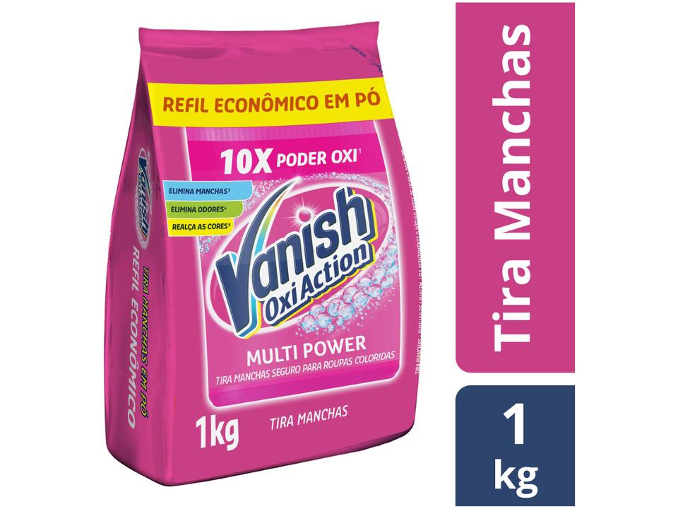 Tira Manchas Vanish Multi Power Oxi Action em Pó - para Roupas Coloridas Refil 1kg - 1