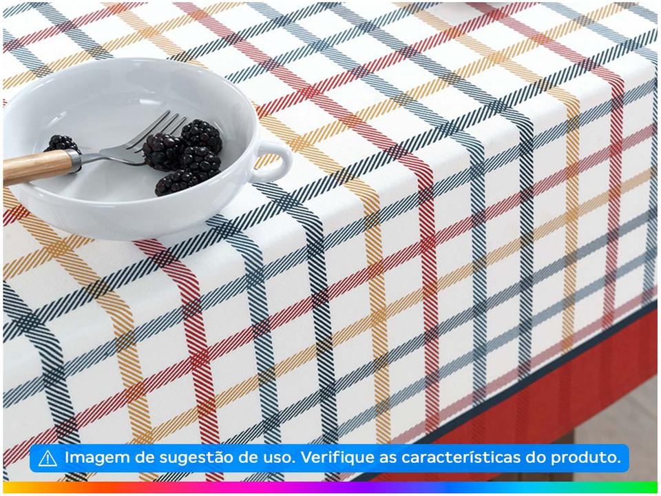 Toalha de Mesa Quadrado Karsten Branco 140x140cm - Amelí - 1