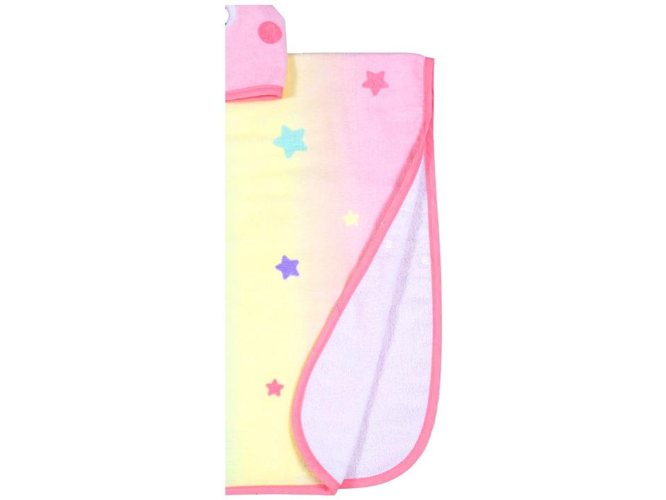 Toalha de Banho Infantil Buba 100% Algodão Poncho Unicórnio Pink - 7