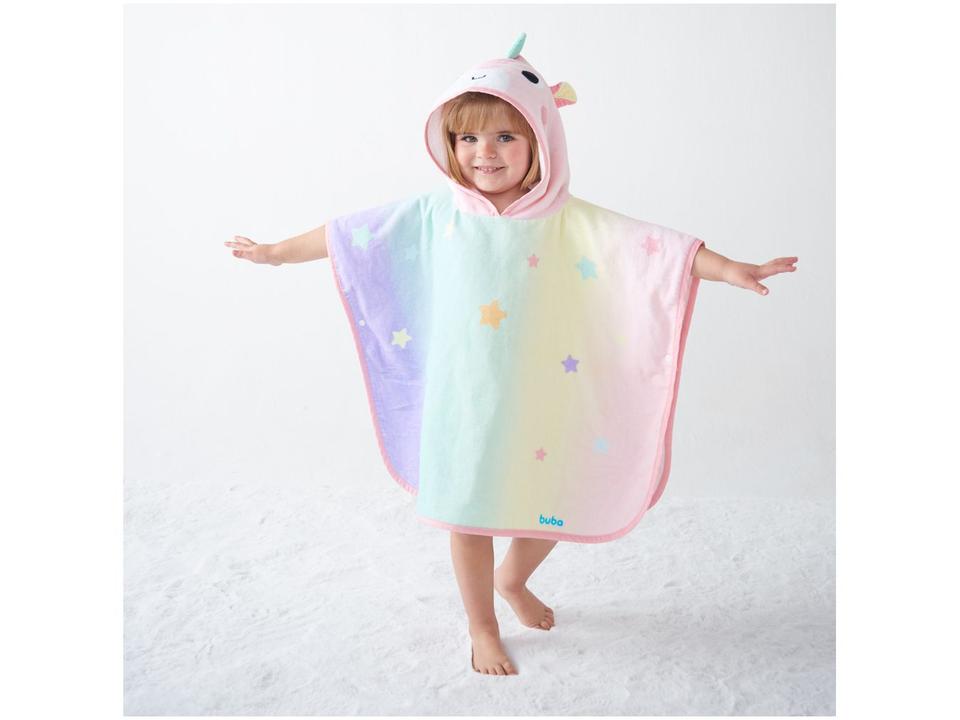 Toalha de Banho Infantil Buba 100% Algodão Poncho Unicórnio Pink - 4