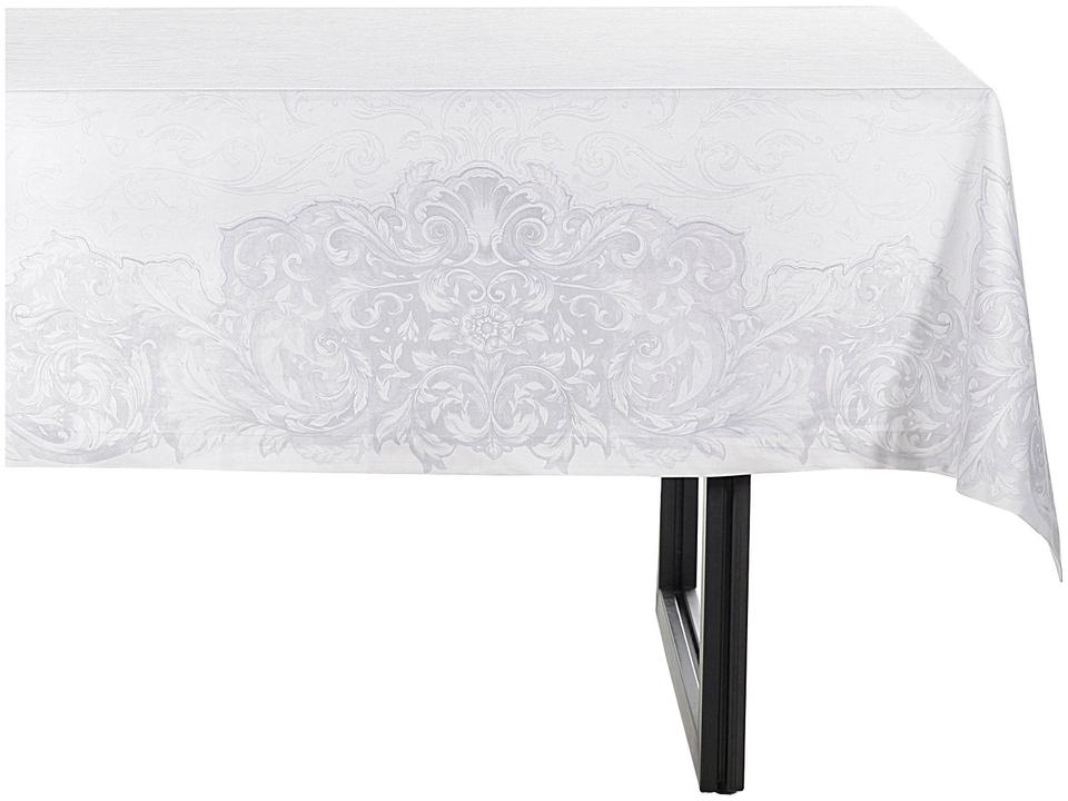 Toalha de Mesa Quadrada Buddemeyer Impermeável Branco 180x180cm Monreale