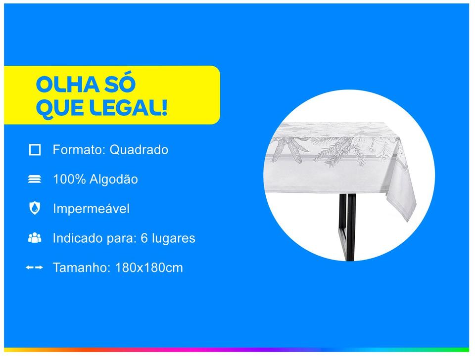Toalha de Mesa Quadrada Buddemeyer - 1