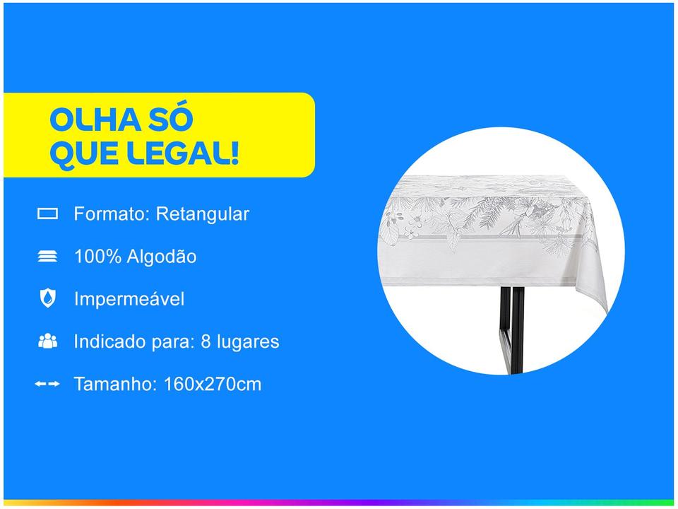 Toalha de Mesa Retangular Buddemeyer - 1