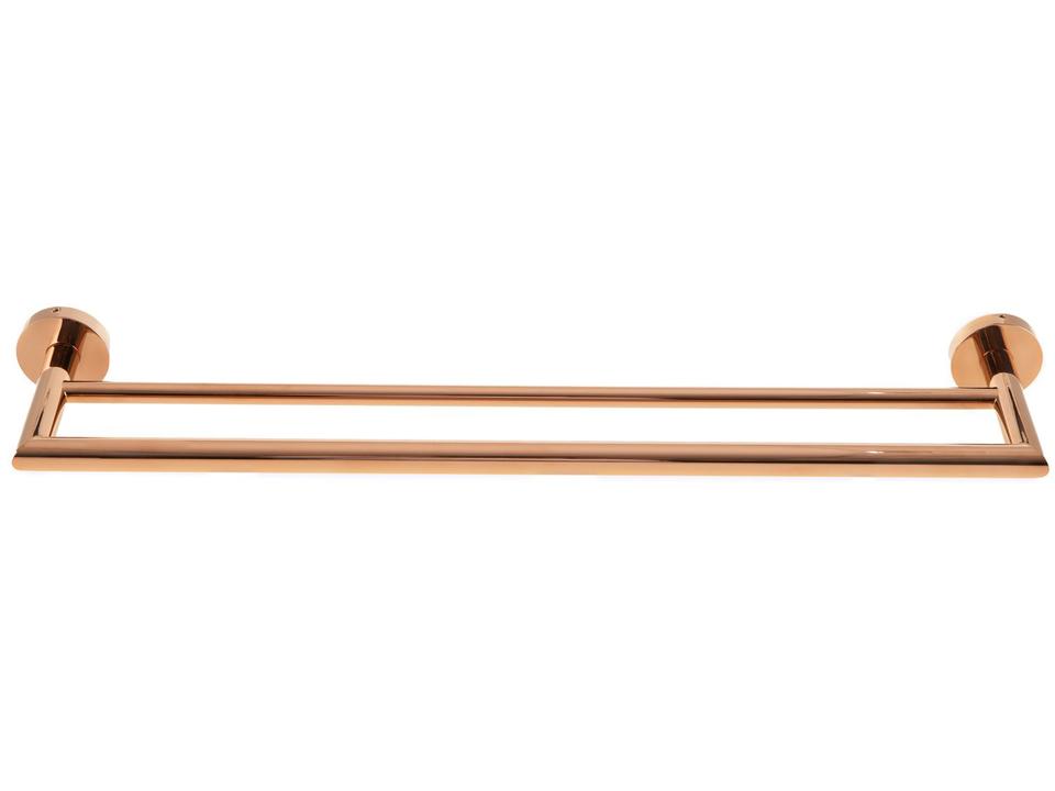 Toalheiro Duplo de Parede 60cm Rose Gold 2042 R82 - 1