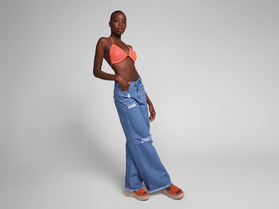 Top Crochê Flúor Amarração - 1