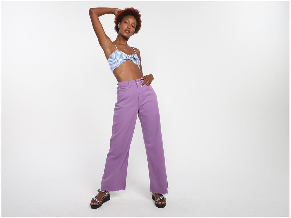 Top Vista Magalu Amarração Frontal Xadrez - 8