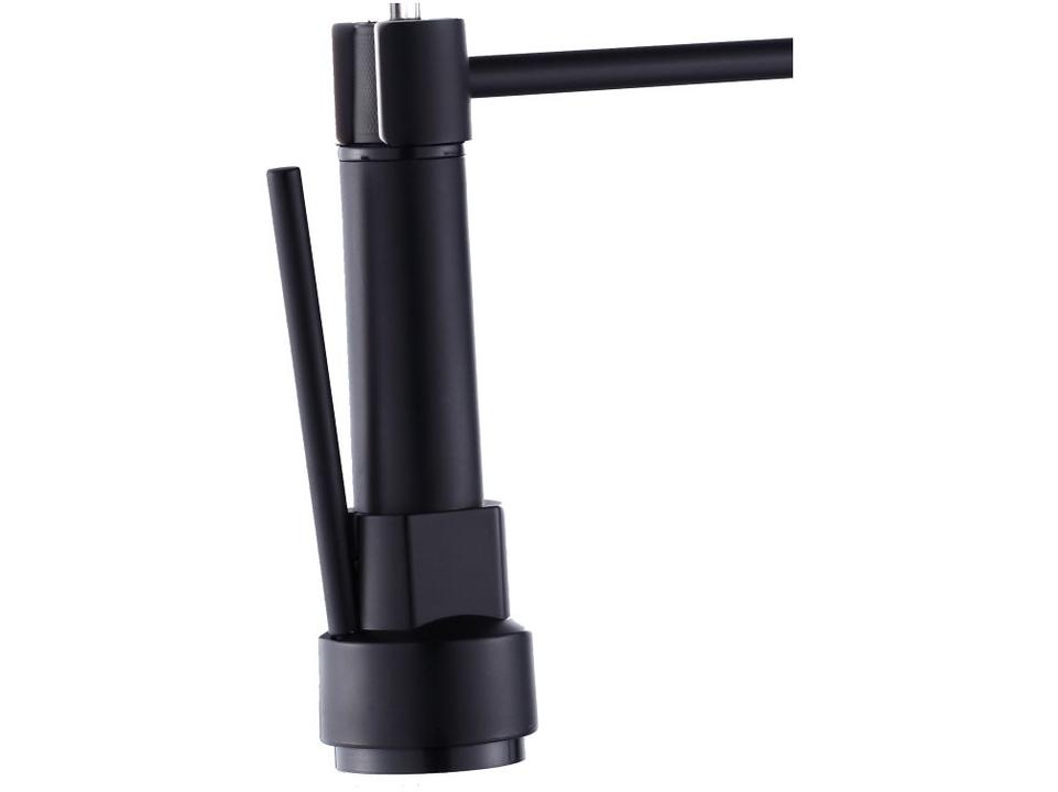 Torneira Gourmet Dupla de Mesa para Cozinha - Monocomando Nell YL-03 Preta - 3