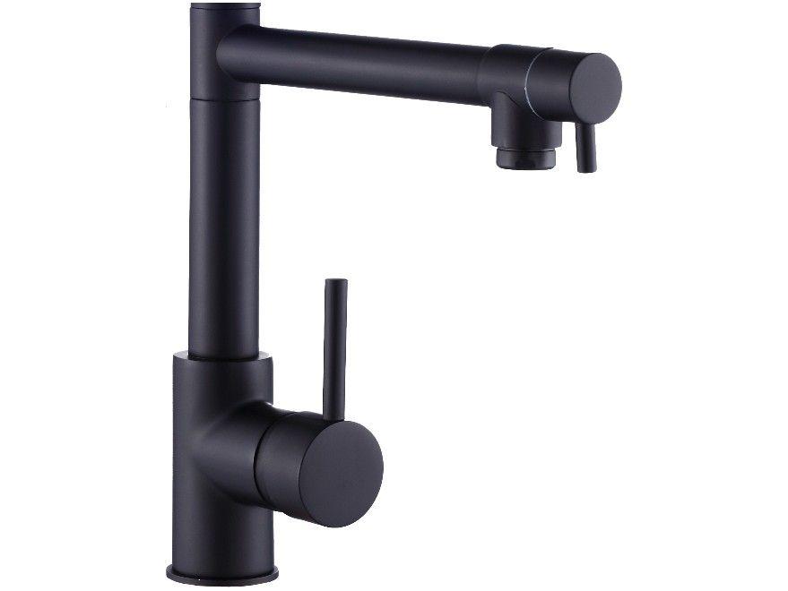 Torneira Gourmet Dupla de Mesa para Cozinha - Monocomando Nell YL-03 Preta - 1