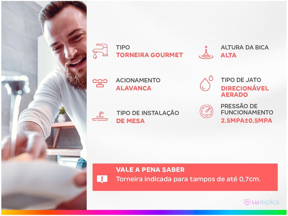 Torneira para Cozinha de Mesa - Gourmet Nell AM-M26 - 1