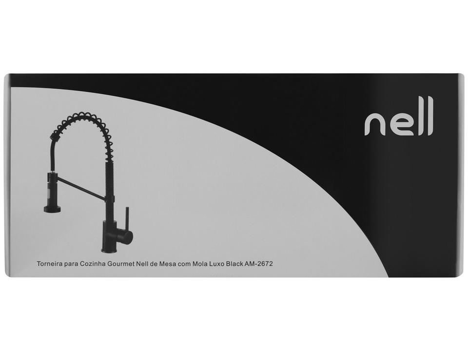 Torneira para Cozinha Gourmet de Mesa com Mola - Luxo Black Nell AM2672 - 5