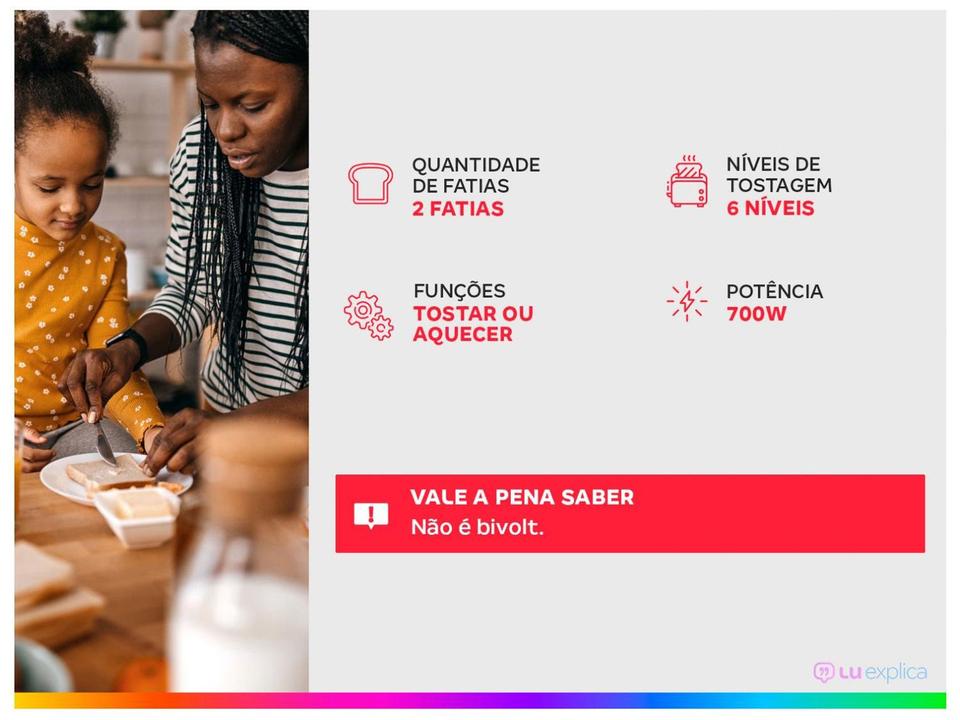 Torradeira Mondial Pratic T-18 Preto e Prata - 1