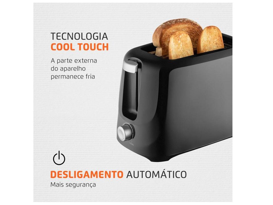 Torradeira Mondial Pratic T-18 Preto e Prata - 6