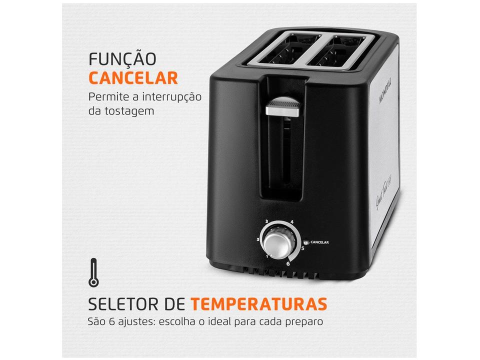 Torradeira Mondial Smart Toast T-13 Preta - 2