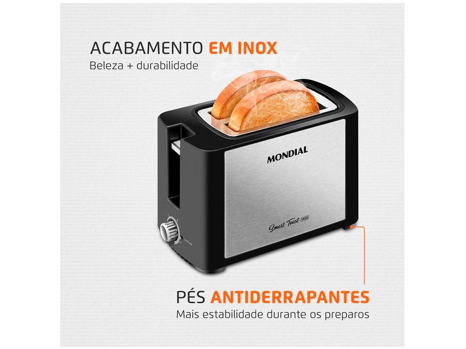 Torradeira Mondial Smart Toast T-13 Preta - 4