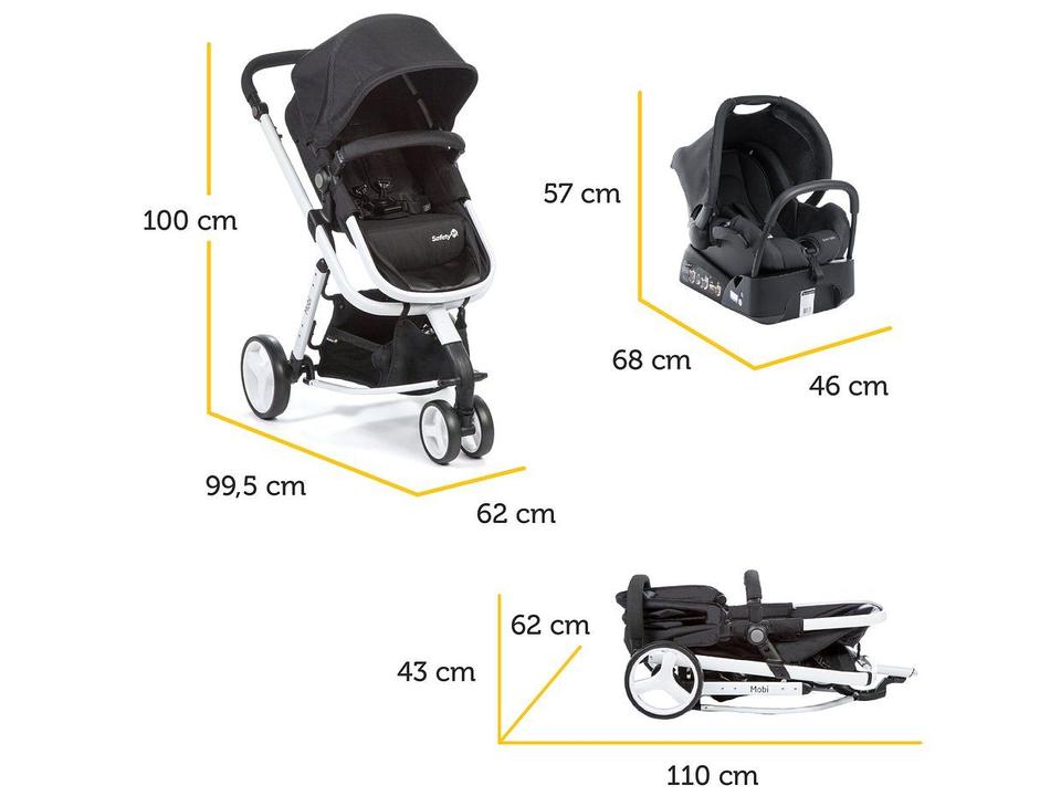 Travel System Mobi Trio Safety 1st 0 a 15kg - 6