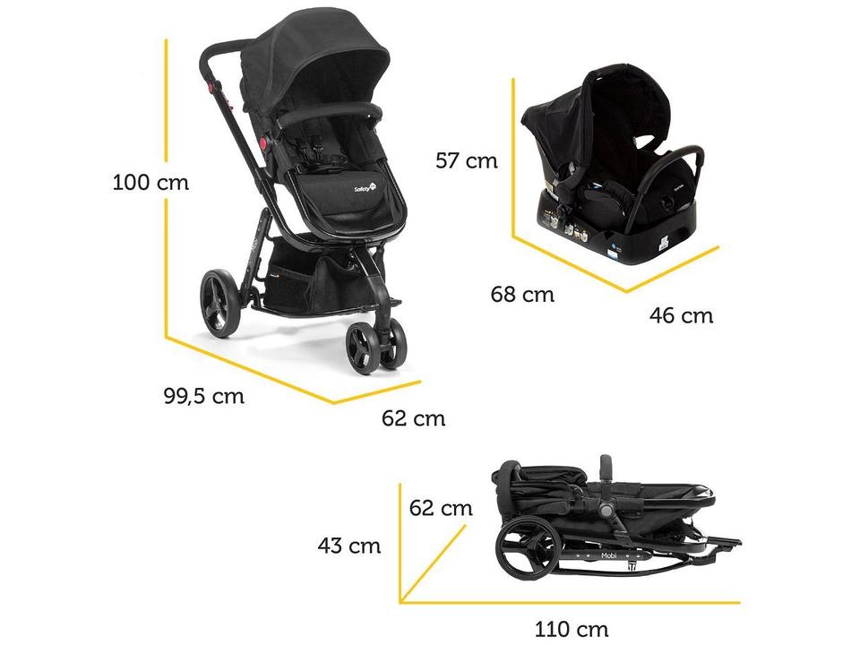 Travel System Mobi Trio Safety 1st 0 a 15kg - 6