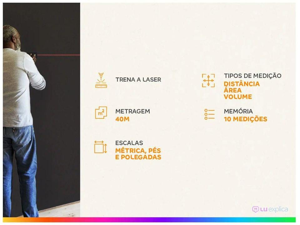 Trena a Laser Bosch 40m GLM 40 Professional - 1