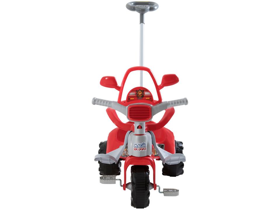 Triciclo Infantil Bombeiro Tico Tico Zoom - com Empurrador Magic Toys - 1