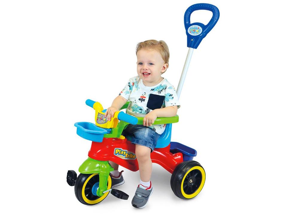 Triciclo Infantil com Empurrador Play Trike Maral - 1