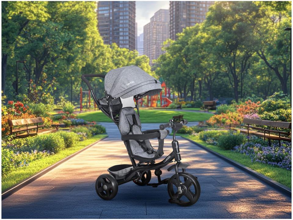 Triciclo Infantil com Empurrar e Pedal - 1