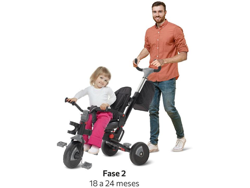 Triciclo Infantil de Pedal Fases Smart Bandeirante - 14
