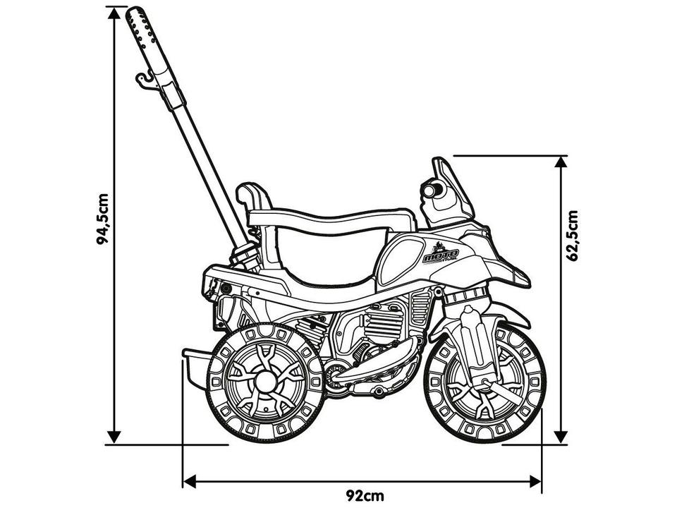 Triciclo Infantil de Pedal Moto Trail 3084 Maral - 5