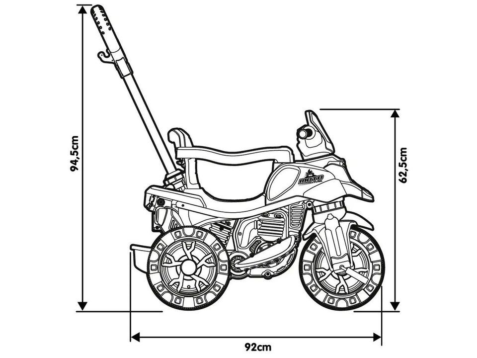 Triciclo Infantil de Pedal Moto Trail 3087 Maral - 9