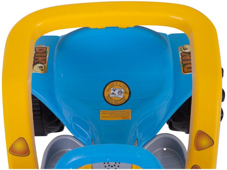 Triciclo Infantil Dino Azul com Empurrador - 5