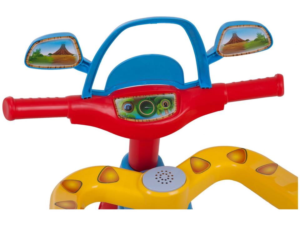 Triciclo Infantil Dino Azul com Empurrador - 4